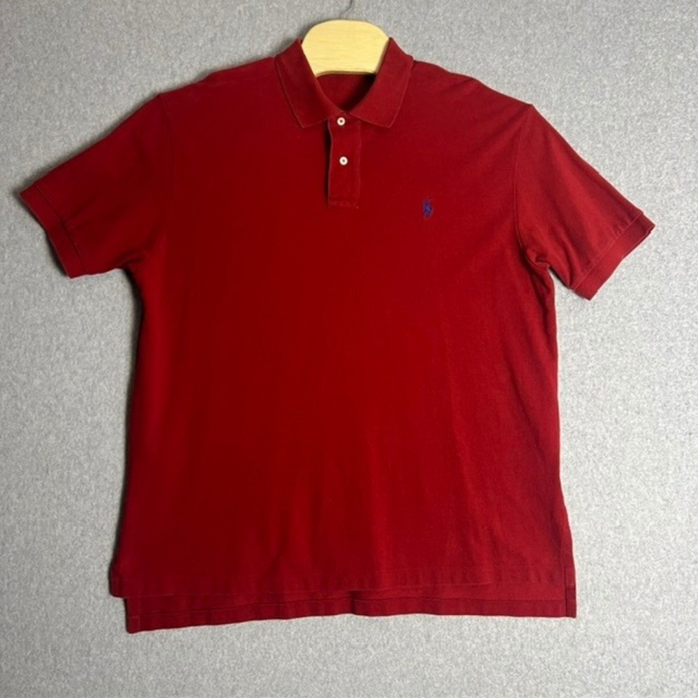 Polo by Ralph Lauren‎ Men's Red Short Sleeve Casual Polo Shirt Size XL